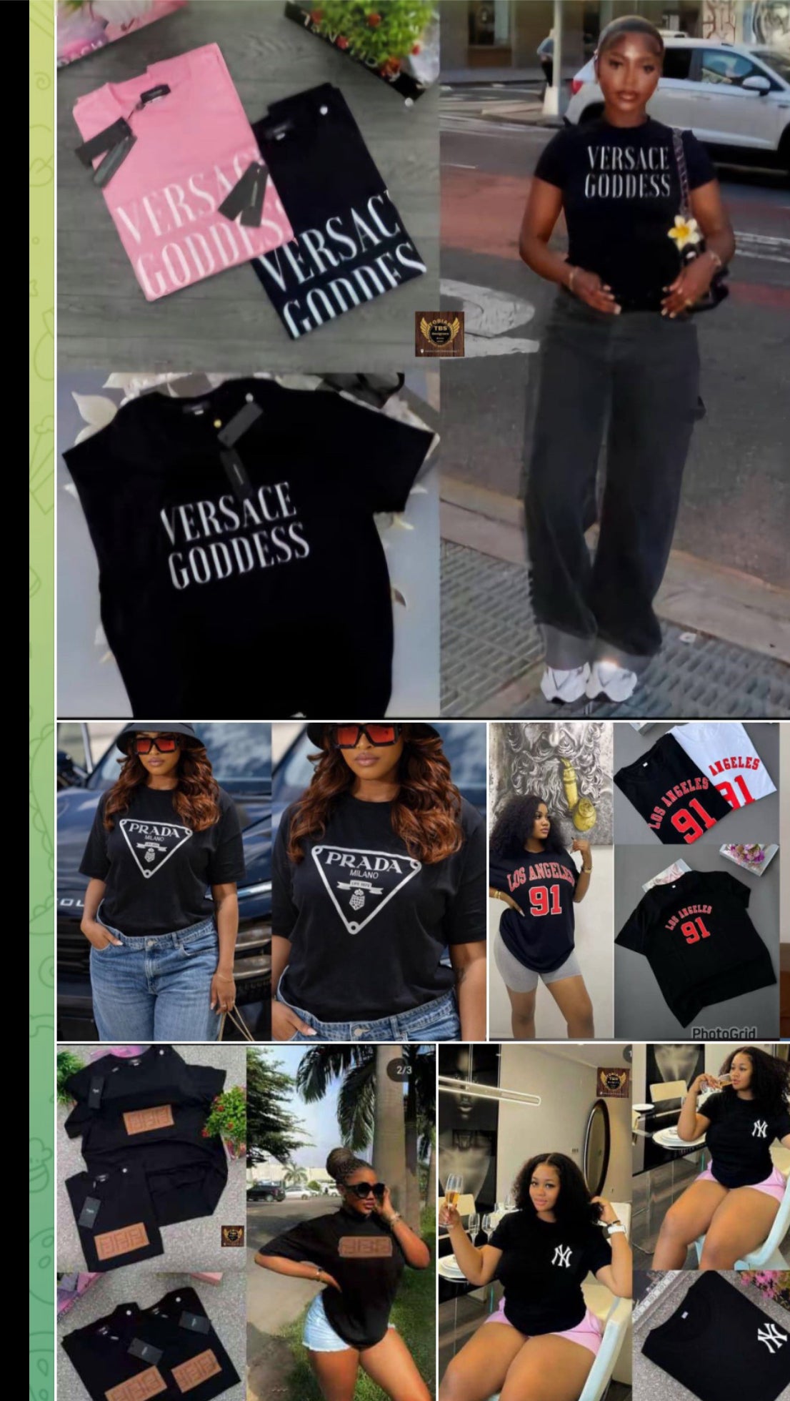 Branded tees 100pcs