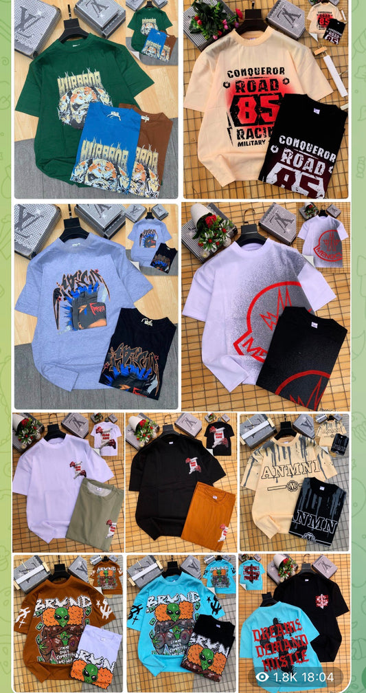 Graphic tees 100pcs