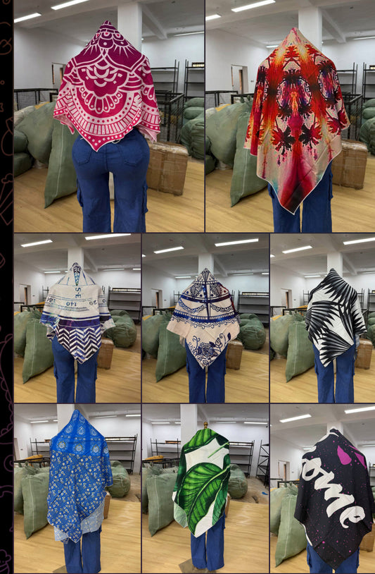 Vintage scarf 100pcs (1900 each )