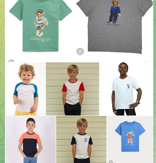 Children round neck 100psc (2500 each )